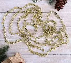 Бусы на ёлку 2,7 м "Кристаллики" пластик, фото №1