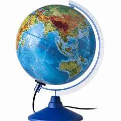Глобус Земли д-р 320 физический с подсветкой, фото №1