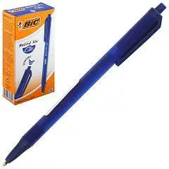 Ручка шариковая автомат. Bic Round Click, 1мм, синяя, фото №1