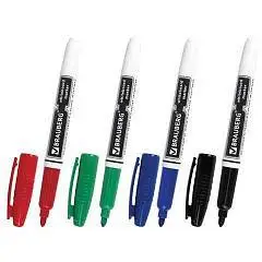 Набор маркеров для белой доски Brauberg, 4мм, 4цв., фото №1