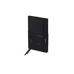 Записная книжка А6 80л "Western", черный срез, с резинкой, черны, фото №1