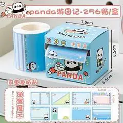 Стикеры в рулоне "Panda" blue, фото №1