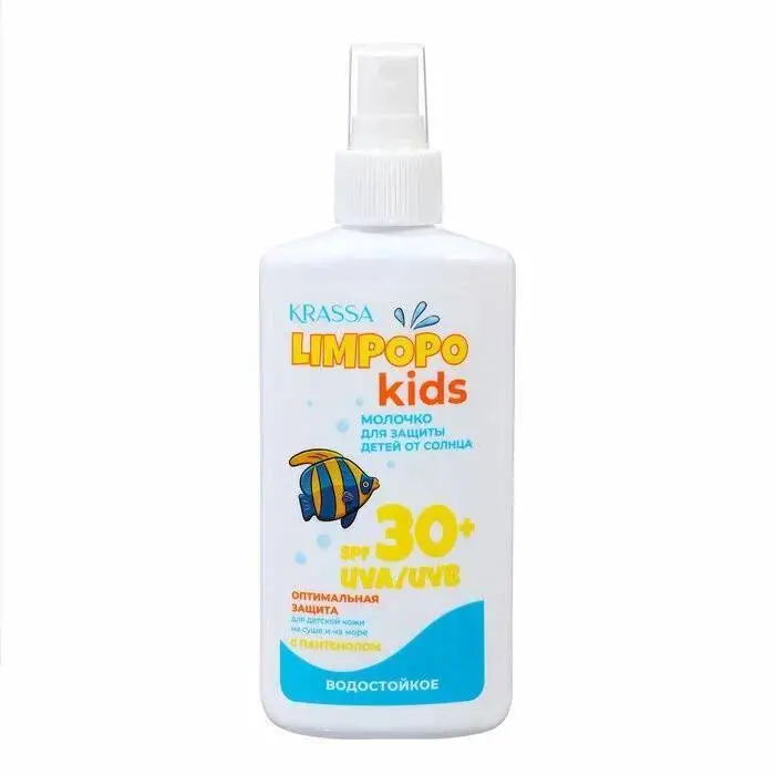 Молочко-спрей с/з дет Krassa Limpopo Kids SPF30+ водост 150мл, фото №1