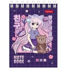 Блокнот А7 "Неко-Тян_аниме" спираль, фото №1