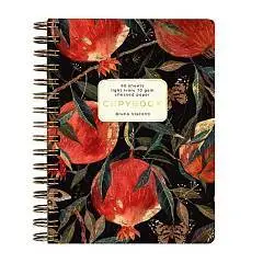 Блокнот А6 60л кл "FLORA.ГРАНАТ" спираль, фото №1