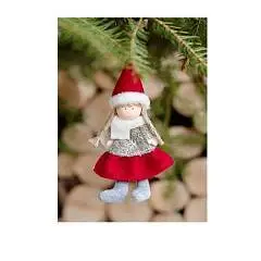 Ёлочное украшение "Девочка в красном колпачке ", 15см, фото №1