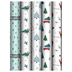 Бумага упаковочная НГ "New Year" 70*100см в рулоне, фото №1