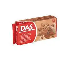 Масса для лепки д/проф использования 1кг корич самоотв DAS Италия, фото №1