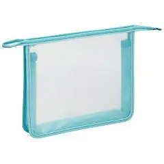 Папка д/тетр А5 пл молния прозр/бирюзовый ArtS, фото №1