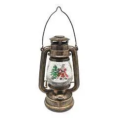 Фигурка с подсветкой и эффект. вьюги"Фонарь"L15 W11,5 H26 см, фото №1