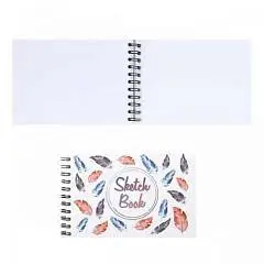 Скетчбук А6 60л Перья греб гориз 160г Полином, фото №1