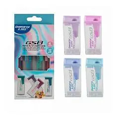 Точилка 25х60мм DAIMARSE "Office" 1 отв., ассорти, фото №1
