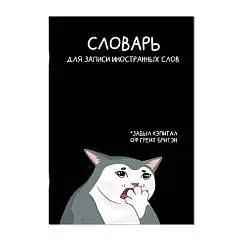 Тетрадь д/записи иностран слов А5 "КОТЫ МЕМЫ" 24 листа, фото №1