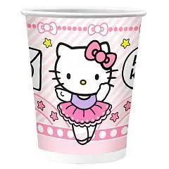 Набор бумажных стаканов Hello Kitty 6 шт*250 мл, фото №1