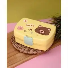 Ланчбокс "Bear-bunny", yellow, 700 мл, фото №1