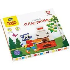 Пластилин 12цв 144гр Мульти-Пульти Енот в сказке стек, фото №1