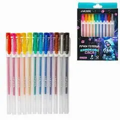 Набор ручек гелевых "deVENTE.Korokoro" 12 цветов с блестк,1 мм, фото №1