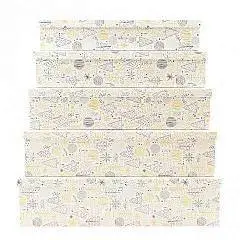 Коробка подарочная "Абстрактный нов. лес" 30,5 х 20 х 13 см 10-10, фото №1