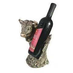 Подставка под бутылку "Бык" (бронза) L16W21H25, фото №1