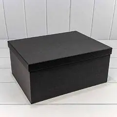 Коробка подарочная "Крафт Чёрный" 24,3*17,6*10,5 см 10-5, фото №1