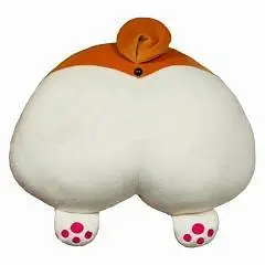 Корги-подушка 30см коричневый/белый, фото №1