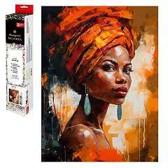 Алмазная мозаика АФРИКАНКА 30*40 см 23 цв.страз, фото №1