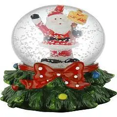 Сувенир новогодний снежный шар Нарядная ёлка d=6,5см, фото №1