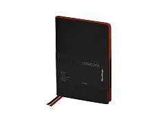 Записная книжка А6 "Fuze" черный кожзам, фото №1