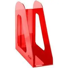 Лоток вертикальный СТАММ "Фаворит" красный, 90мм, фото №1