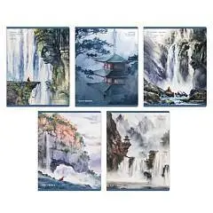 Тетрадь 48л КЛЕТКА "ИСКУССТВО ЯПОНИИ" ТВИН-лак+УФ-лак, фото №1