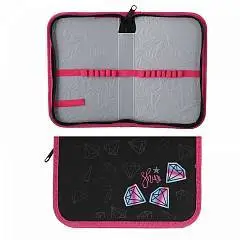 Пенал без наполнения 1 отд. 19*11см, 1 откидная планка Diamond, фото №1