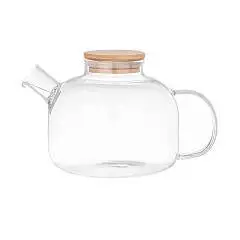 Чайник заварочный 1300 мл с бамбуковой крышкой, фото №1