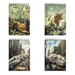 Блокнот А6 80л кл "Вig City Cats", фото №1