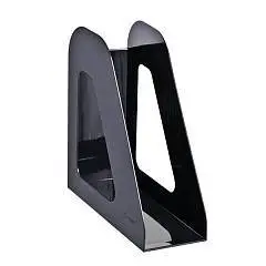 Лоток вертикальный СТАММ "Фаворит" черный, 90мм, фото №1