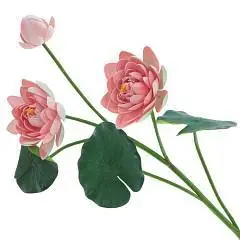 Цветок искусственный Лотос L22 W22 H105,5 см, фото №1