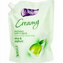 Жидкое мыло Luksja Creamy Олива и алоэ 900мл дой-пак, фото №1