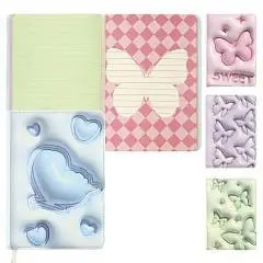 Книжка записная А5 96л "Бабочки" тв обл 7Бц EVA обложка, фото №1