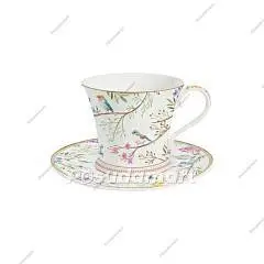 Чашка с блюдцем 0.2л Пение птиц в под уп, фото №1