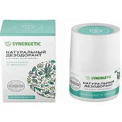 Натуральный дезодорант Synergetic "лемонграсс-эвкалипт" 50мл, фото №1