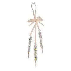Елочное украшение Сосульки прозрачные 7Х1Х37см, фото №1