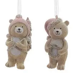 Украшение елочное "Медвежонок", L3,5 W3,5 H7 см, 2в., фото №1