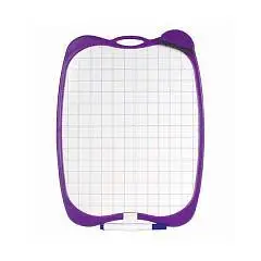 Доска 2-сторонняя маркерная A4, белая/клетка, маркер и стиратель, фото №1