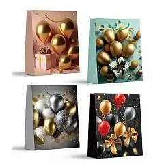 Сумка подарочная " Шары" 26*32*10см, фото №1