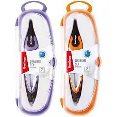 Готовальня Berlingo "Optimum" 2 пред., циркуль 135мм, пенал, фото №1