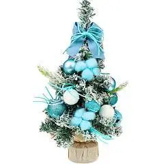 Елка декоративная "Зимняя красавица", 30см, голубая, фото №1