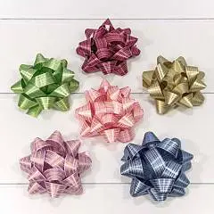 Бант-звезда 8,9 см "Граффити" , шт, фото №1