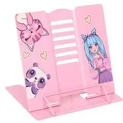 Подставка для книг металлическая 190х200мм "Anime Girl", фото №1