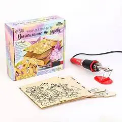 Набор д/выжигания по дереву Шкатулка 5насадок 1л с траф, фото №1