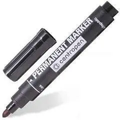 Маркер перманентный CENTROPEN 2,5мм, черный, фото №1