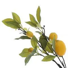 Ветка искусственная "Лимон", L16 W4 H61, фото №1